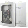Guess IML Flowers Electro Pearl Strap MagSafe - Etui iPhone 17 Pro Max (czarny)