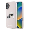 Karl Lagerfeld Silicone Double Heads Print MagSafe - Etui iPhone 16 Plus (różowy)