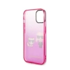 Karl Lagerfeld Gradient Ikonik Karl & Choupette - Etui iPhone 14 Plus (różowy)