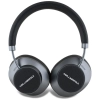 Karl Lagerfeld Saffiano Elongated - Bezprzewodowe słuchawki nauszne Bluetooth ANC + ENC (czarny)