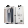 US Polo Assn Leather Stitch - Etui iPhone 14 Pro Max (granatowy)