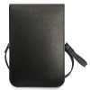 Guess Wallet Saffiano Triangle Logo Phone Bag - Torba na smartfona i akcesoria (Black)
