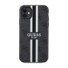 Guess 4G Printed Stripes MagSafe - Etui iPhone 11 (Czarny)
