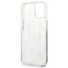 Guess Liquid Glitter Flower - Etui iPhone 13 mini (fioletowy)