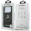 Karl Lagerfeld IML Glitter Karl & Choupette Heads Logo MagSafe - Etui iPhone 17 Pro (czarny)