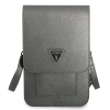 Guess Wallet Saffiano Triangle Logo Phone Bag - Torba na smartfona i akcesoria (Grey)
