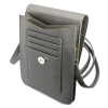 Guess Wallet Saffiano Triangle Logo Phone Bag - Torba na smartfona i akcesoria (Grey)