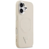 Guess Triangle Logo MagSafe - Etui iPhone 17 (beżowy)