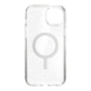 Speck Presidio Perfect-Clear with Glitter + MagSafe - Etui iPhone 15 Plus / 14 Plus z powłoką MICROBAN (Clear / Gold Glitter)