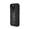 Karl Lagerfeld 3D Rubber Glitter Logo - Etui iPhone 15 Plus (czarny)