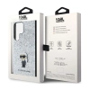 Karl Lagerfeld Fixed Glitter Ikonik Logo Metal Pin - Etui Samsung Galaxy S24 Ultra (srebrny)