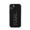 Karl Lagerfeld 3D Rubber Glitter Logo - Etui iPhone 15 Plus (czarny)
