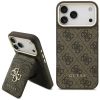 Guess Bundle Pack MagSafe 4G - Zestaw etui + portfel MagSafe do iPhone 17 Pro Max (brązowy)