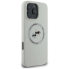 Karl Lagerfeld Silicone Double Heads And Circle MagSafe - Etui do iPhone 16 Pro (beżowy)