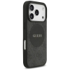 Guess 4G Circle Classic Logo MagSafe - Etui iPhone 17 Pro (czarny)