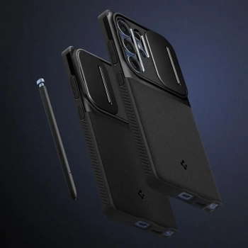 Spigen Optik Armor - Etui do Samsung Galaxy S25 Ultra (Czarny)