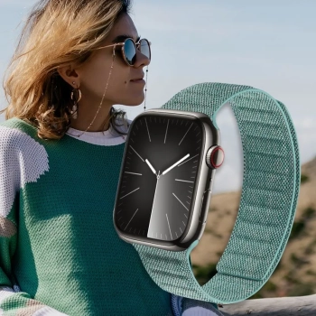 Crong Melange - Pasek magnetyczny do Apple Watch 38/40/41 mm (turkusowy melanż)
