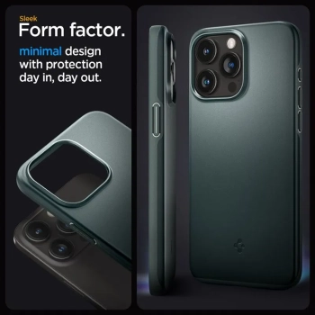 Spigen Thin Fit - Etui do iPhone 15 Pro Max (Abyss Green)