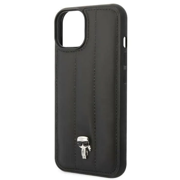 Karl Lagerfeld Quilted Puffy Ikonik Pin - Etui do iPhone 14  (Czarny)