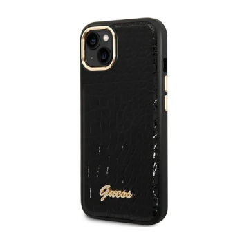 Guess Croco Collection - Etui iPhone 14 Plus (czarny)