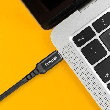 Crong Armor Link - Kabel 60W 3A USB-A do USB-C Fast Charging 25cm (czarny)