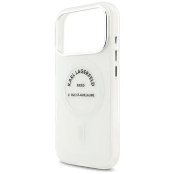 Karl Lagerfeld IML Karl RSG Logo MagSafe - Etui iPhone 17 Pro (przezroczysty)