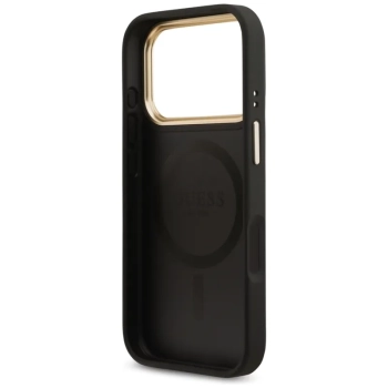 Guess 4G Strass Logo MagSafe - Etui iPhone 17 Pro (czarny)