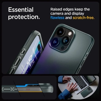 Spigen Thin Fit - Etui do iPhone 15 Pro Max (Abyss Green)