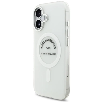 Karl Lagerfeld IML Karl RSG Logo MagSafe - Etui iPhone 17 (przezroczysty)