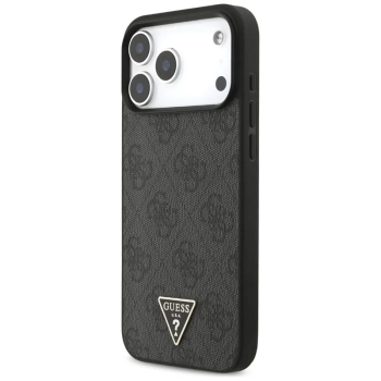 Guess 4G Strap Triangle Logo MagSafe - Etui do iPhone 17 Pro Max (czarny)