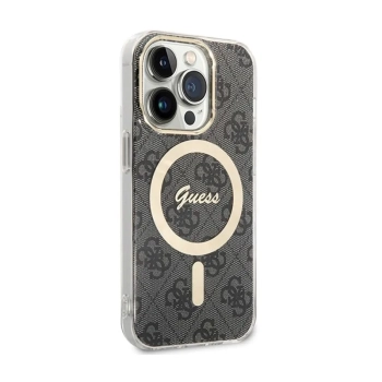 Guess 4G MagSafe - Etui iPhone 15 Pro Max (czarny)