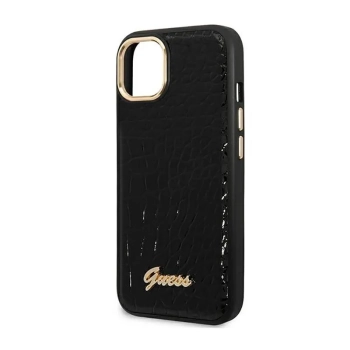 Guess Croco Collection - Etui iPhone 14 Plus (czarny)