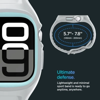 Spigen Liquid Air Pro - Pasek z obudową do Apple Watch 10 46 mm (Grey)