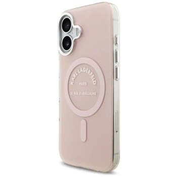 Karl Lagerfeld IML Karl RSG Logo MagSafe - Etui iPhone 17 (różowy)