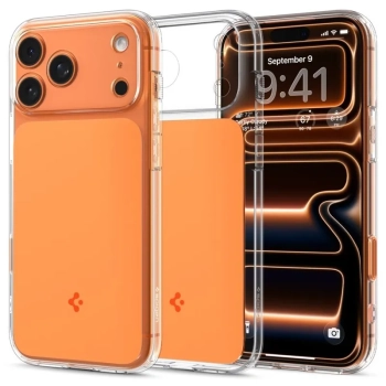 Spigen Ultra Hybrid T Mag MagSafe - Etui do iPhone 17 Pro (Glossy Orange)