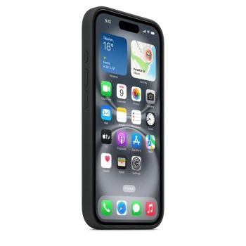Apple Silicone Case - Silikonowe etui z MagSafe do iPhone 16 (czarny)