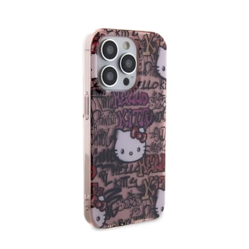 Hello Kitty IML Tags Graffiti - Etui iPhone 15 Pro (różowy)