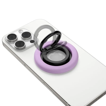 Spigen Nano Pop MagSafe Phone Ring - Magnetyczny uchwyt na palec z funkcją podstawki (Grape Purple)
