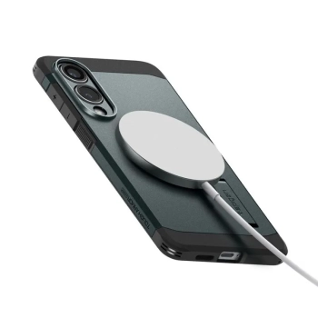 Spigen Tough Armor MagSafe - Etui do Samsung Galaxy S25 Edge (Abyss Green)