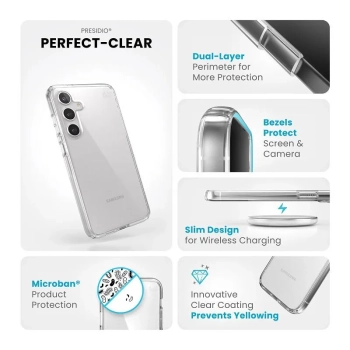 Speck Presidio Perfect-Clear - Etui Samsung Galaxy S24+ (Clear/Clear)