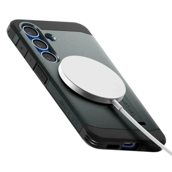 Spigen Tough Armor MagSafe - Etui do Samsung Galaxy S25 (Abyss Green)