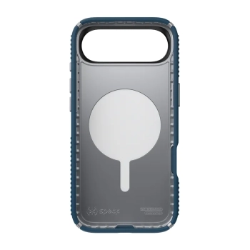 Speck Presidio2 Grip MagSafe - Etui iPhone Air (Deep Sea / Silver Metallic / Spell Blue)