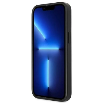 Guess Saffiano 4G Small Metal Logo - Etui iPhone 13 Pro (czarny)