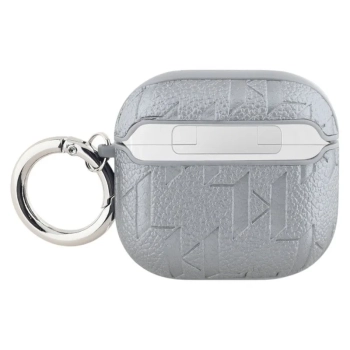 Karl Lagerfeld Monogram Choupette Head - Etui AirPods 4 (srebrny)