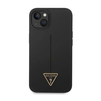 Guess Silicone Triangle Logo - Etui iPhone 14 Plus (czarny)