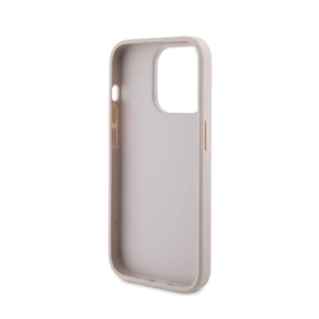 Guess 4G Metal Gold Logo - Etui iPhone 15 Pro (różowy)