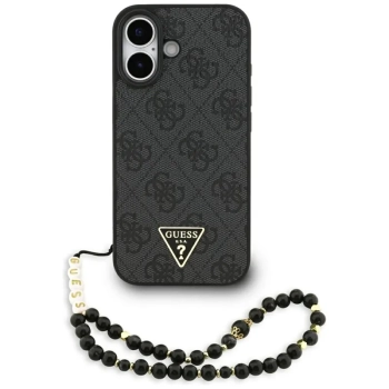 Guess 4G Strap Triangle Logo MagSafe - Etui do iPhone 17 (czarny)