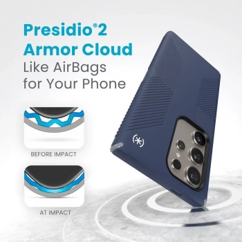 Speck Presidio2 Grip - Etui Samsung Galaxy S24 Ultra (Coastal Blue / Dust Grey)