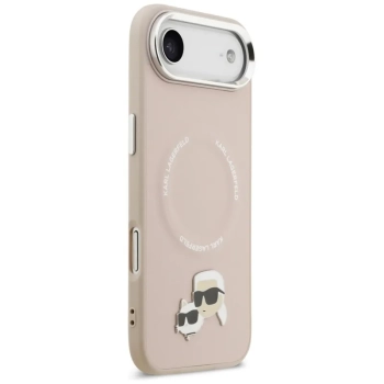 Karl Lagerfeld Karl & Choupette Pins MagSafe - Etui iPhone Air (różowy)