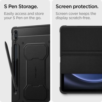 Spigen Rugged Armor Pro - Etui do Samsung Galaxy Tab S9 FE+ 12.4